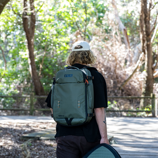 40l backpack laptop FCS Mission Pack on designed for professionals no_fitment_widget Combo Diezel by Okuma Colour:Green Fleck