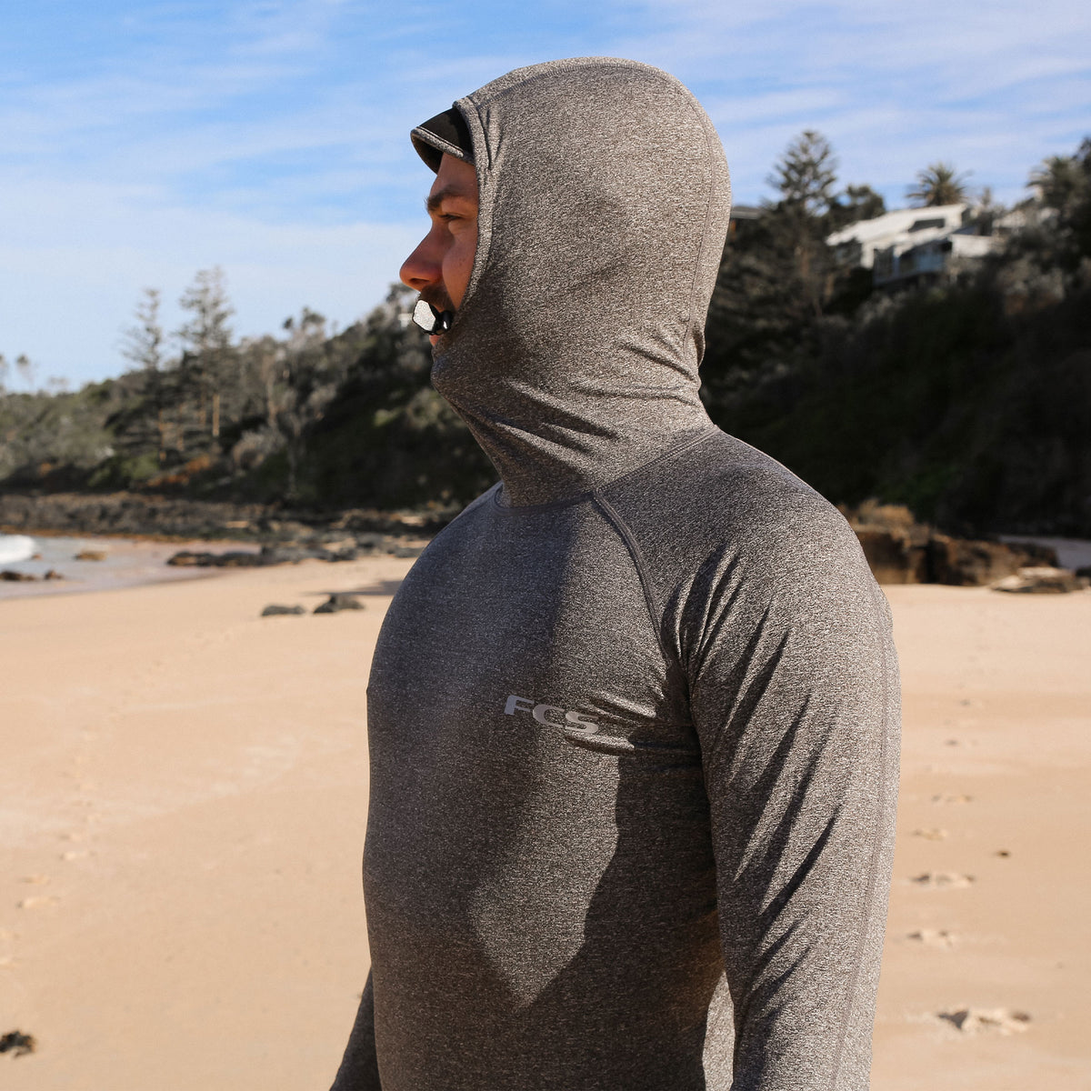 Essential Hooded Long Sleeve Rash Vest - FCS