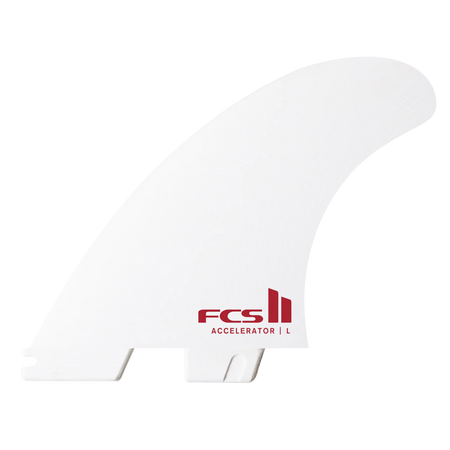 FCS II Accelerator White Edition Tri Fin Set - FCS US FCS II Accelerator White Edition Tri Fin Set - FCS US