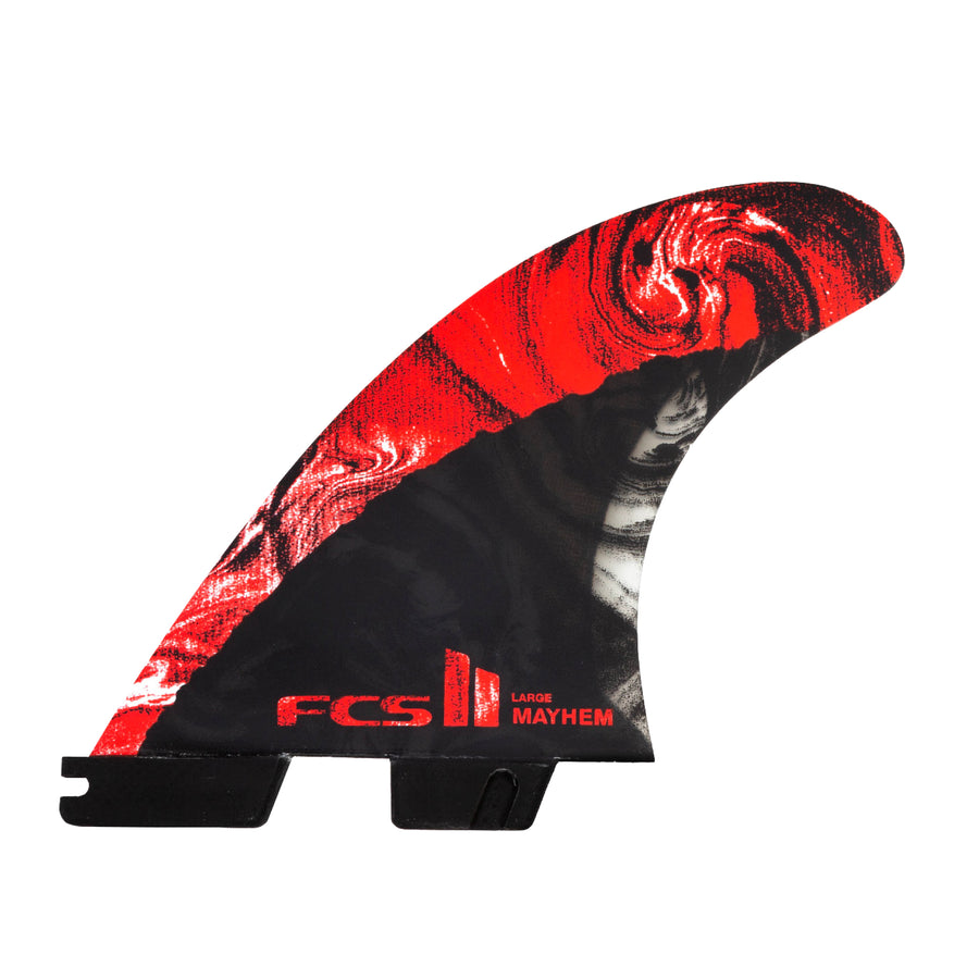 FCS II MF PG Black/Acid large Tri Fins