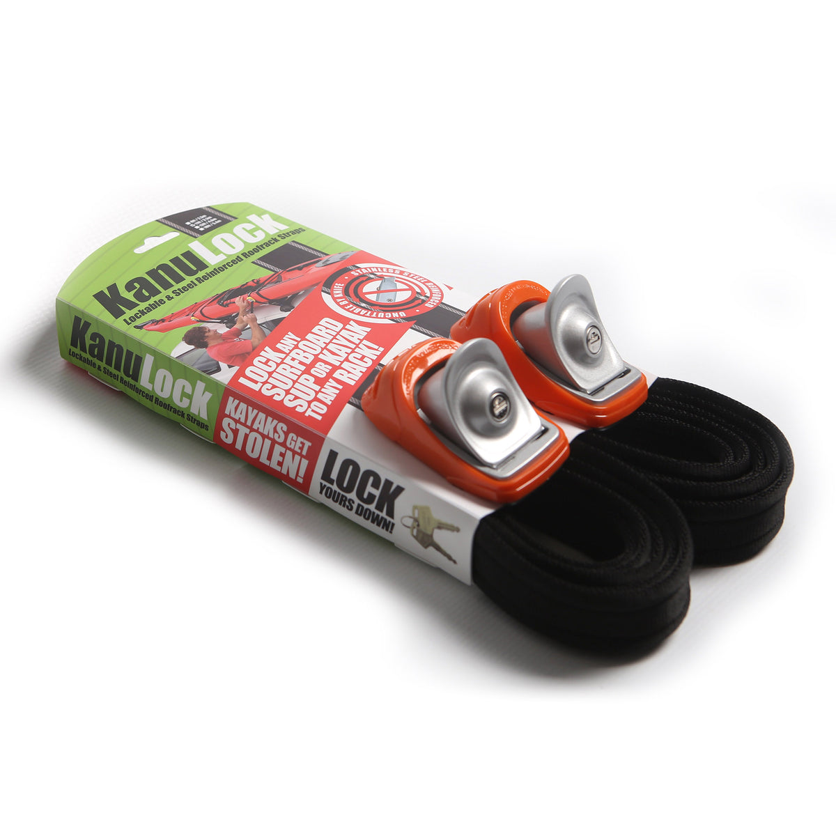 Loackable Strap KanuLock 3.3M / 11FT Lockable Tie-Down Straps - FCS US